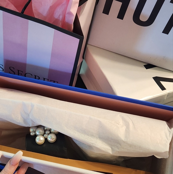 Stuart Weitzman Goldie Faux Pearl-Studded Leather Slides Size 9 Authentic - Picture 8 of 8